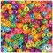BeadTin Jelly Sparkle Mix 6.5mm Mini Barrel Plastic Pony Beads (1000pcs)